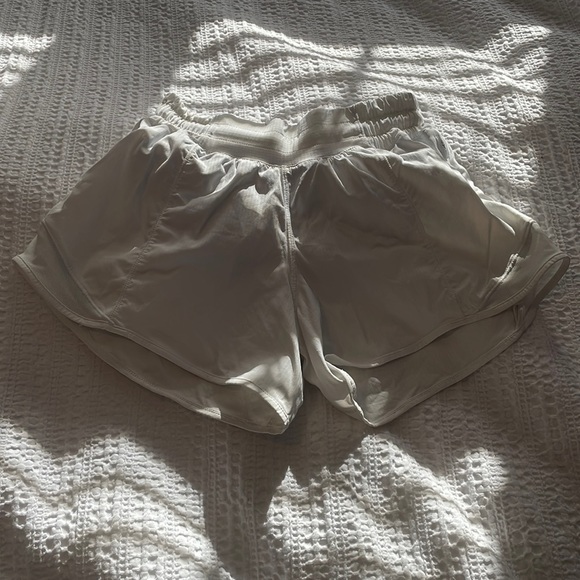 lululemon athletica Pants - White size 2 lululemon hotty hot shorts 4”